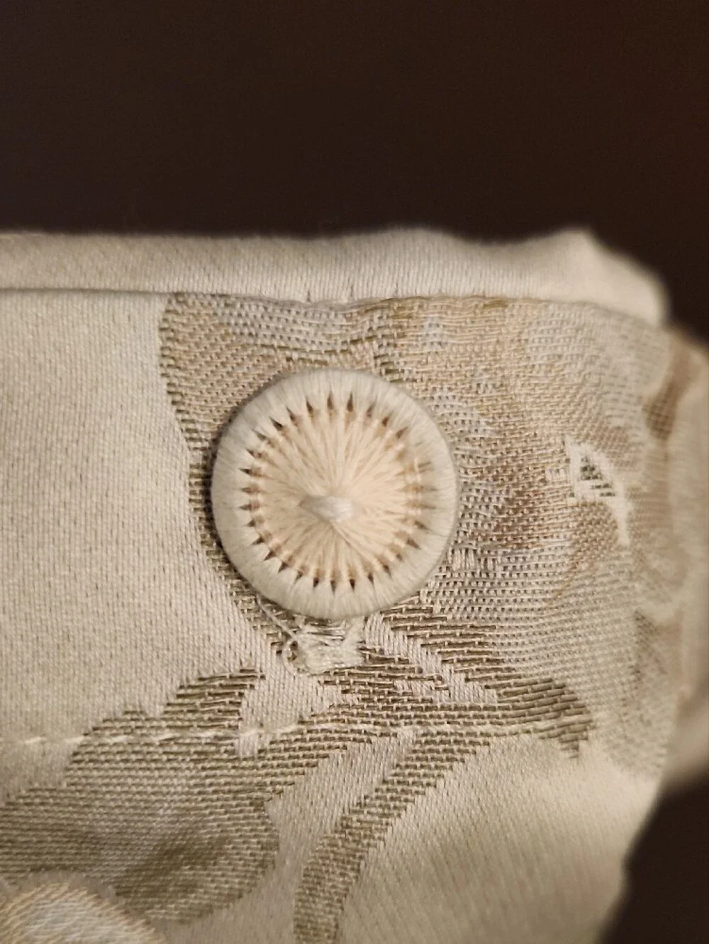 Floral Jacquard Pillow Cover Sham Cotton Made In Germany